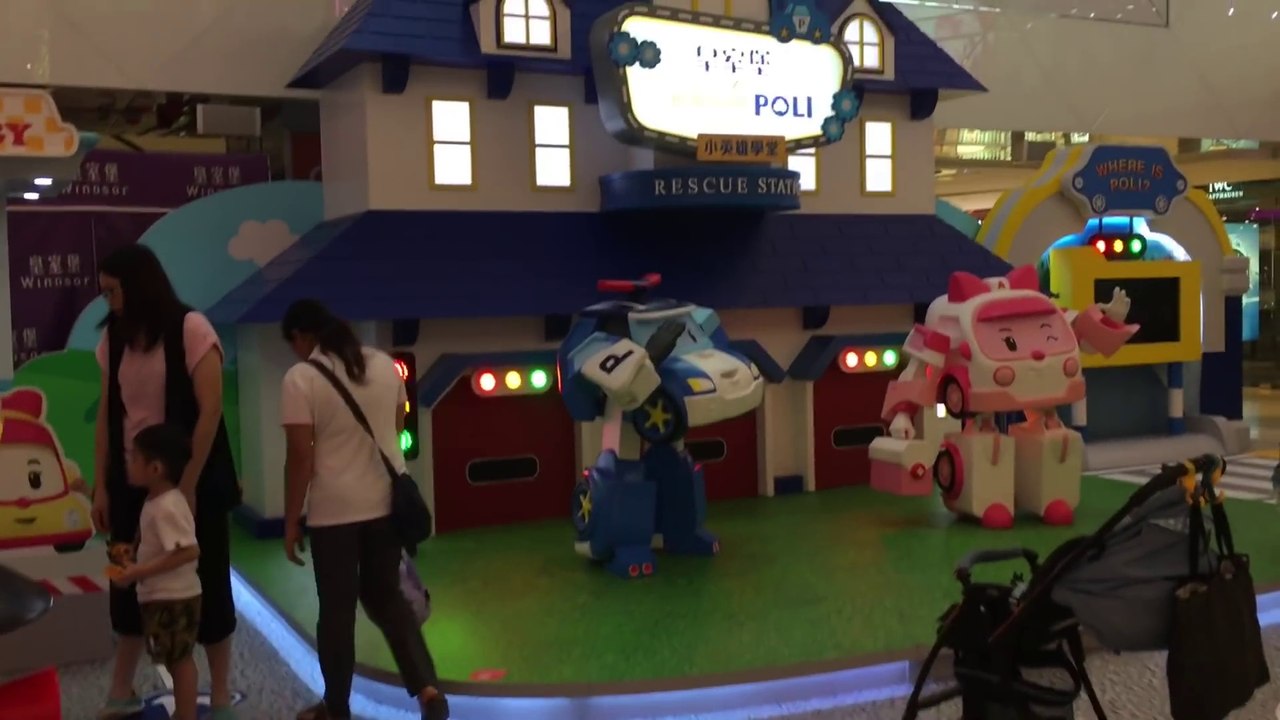 Robocar Poli Meet and Greet Character Mascot Giant Exhibit Windsor House, Causeway Bay, Hong Kong