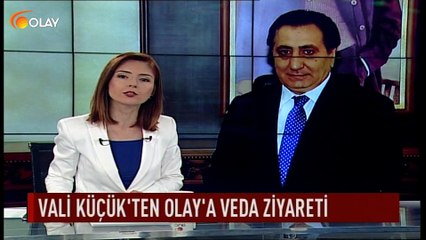 Vali Küçük'ten Olay'a veda ziyareti