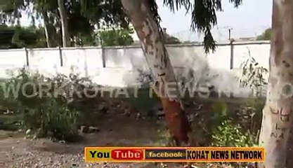 Police man hit childrens with car on lachi road kohat.