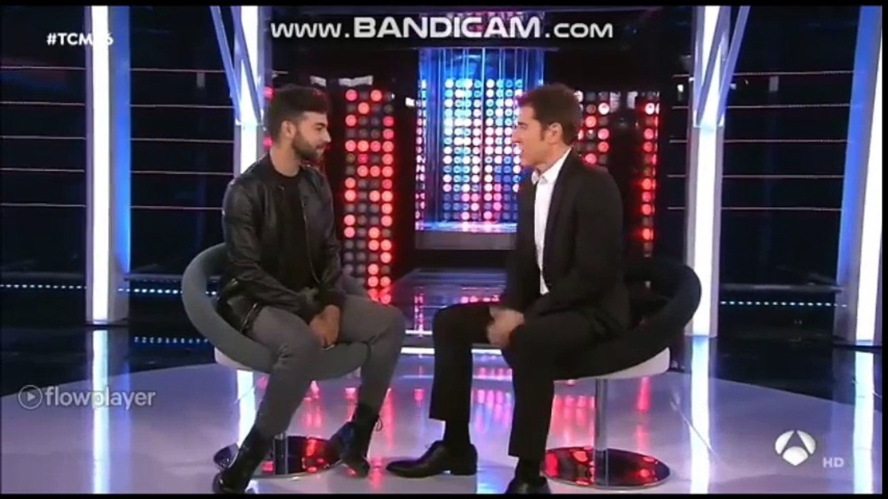 Entrevista de Manel Fuentes a Agoney en Tu Cara Me Suena (Antena 3) 2-11-18