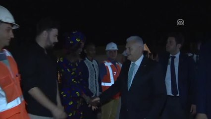 TBMM Başkanı Yıldırım, Türk Şirketlerinin İşçilerini Ziyaret Etti