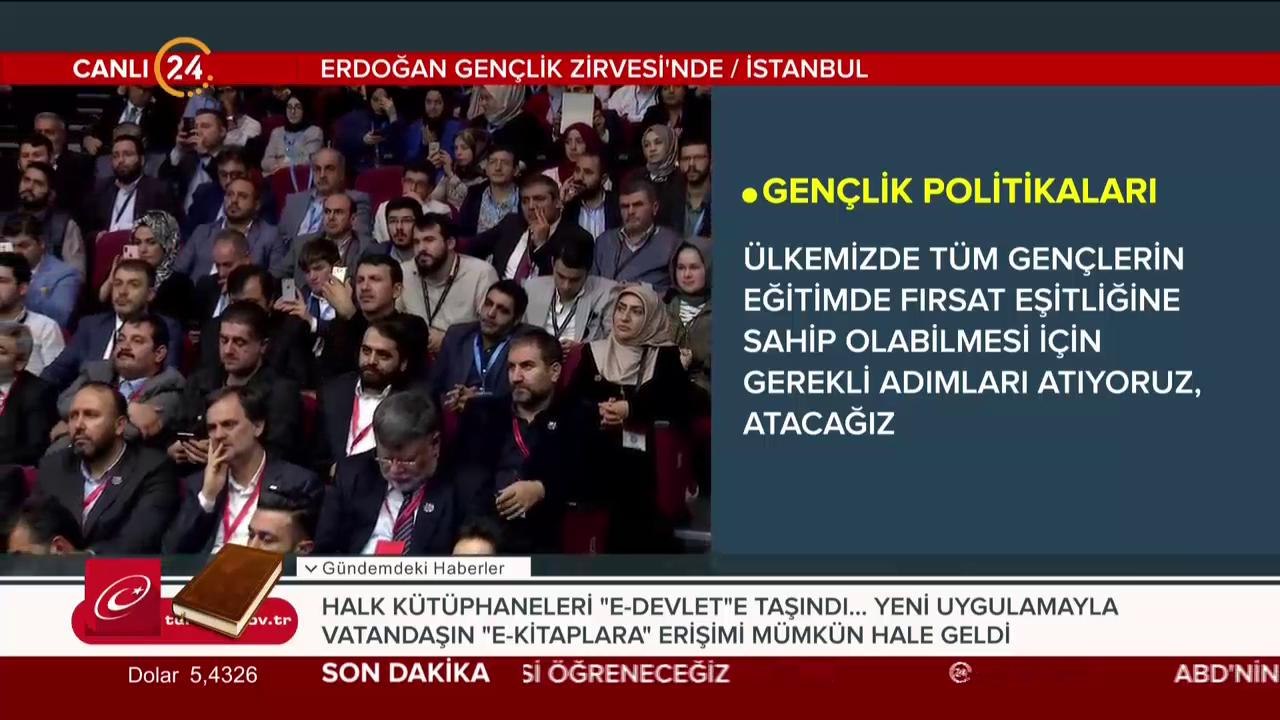 Cumhurbaşkanı Erdoğan konuşma yapıyor