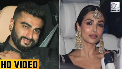 Arjun Kapoor & Malaika Arora Twinning In Black At Sandeep Khosla-Abu Jani's Diwali Party