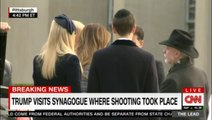 Donald Trump visits Synagogue where shooting took place. #DonaldTrump #Breaking #News #CNN #FoxNews