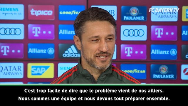 Bayern - Kovac : Le problème ne vient pas de nos ailiers