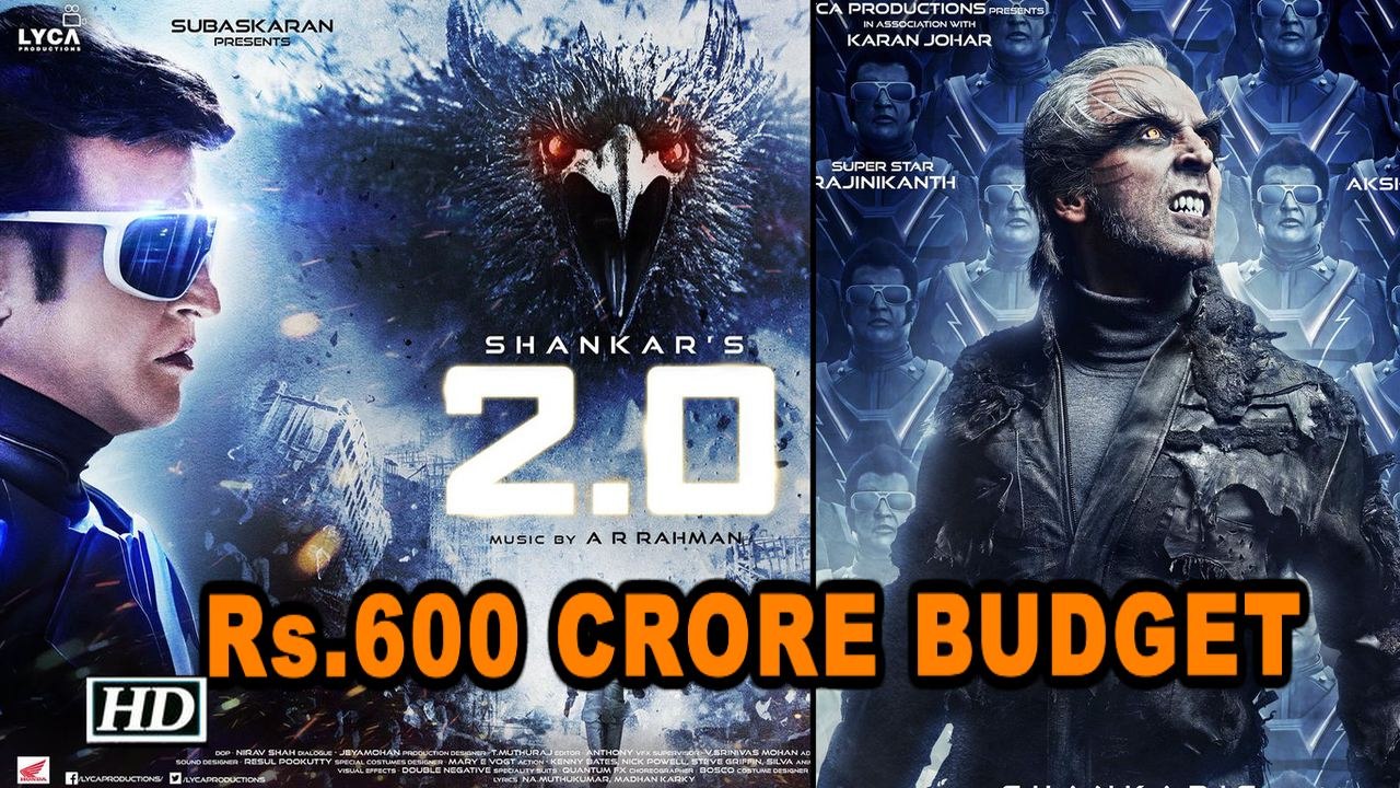 Rs.600 CRORE spent on Rajnikanth- Akshay’s ‘2.0’