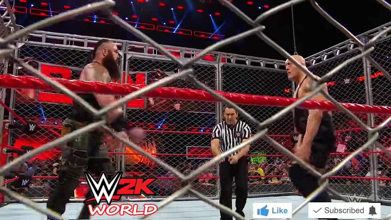 The Monster Braun Strowman destroys Mark Henry, Big Show & Kane - WWE RAW