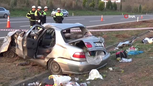 Tem Otoyolunda Feci Kaza: 1 Ağır 3 Yaralı