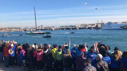 Les P’tits doudous sont venus supporter Thomas Coville