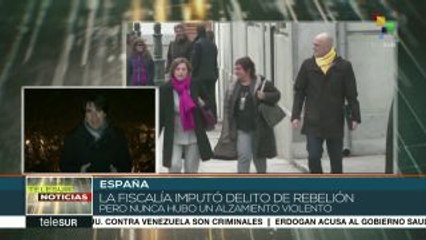 España: Fiscalía acusa de rebelión a independentistas catalanes
