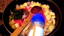 بطاطس حارة بالدجاج في الفرن اكلة لذيذة وسهلة للعشاء