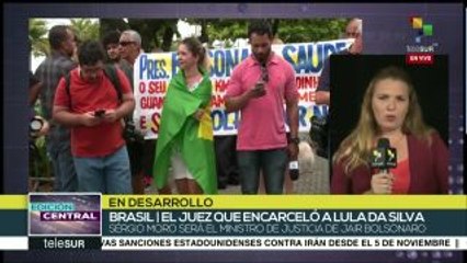 Brasil: juez que encarceló a Lula será min. de Justicia de Bolsonaro