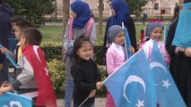 İstanbul Saraçhane Parkında 'Doğu Türkistan' Protestosu
