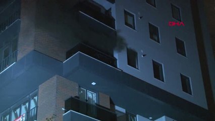 İstanbul Kadıköy'de 15 Katlı Binada Yangın