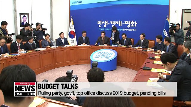 Ruling party, gov't, top office discuss 2019 budget, pending bills