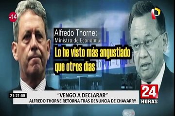 Alfredo Thorne retorna al Perú y responde por denuncia de caso Chinchero