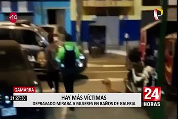 Gamarra: depravado miraba a mujeres en baños de galería