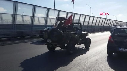 İstanbul İstanbul Trafiğinde Uçaksavar Taşıyan Cipi Görenler Gözlerine İnanamadı