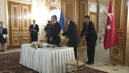 Cumhurbaşkanı Erdoğan, Poroşenko İle Bir Araya Geldi: "Az Önce İmzaladık..."