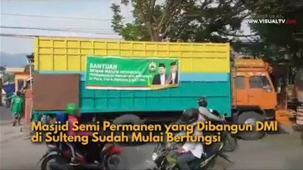 Relawan DMI Membangun Masjid Semi Permanen untuk Palu