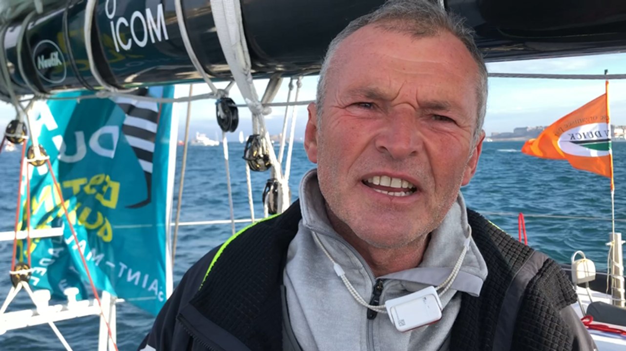 Route du Rhum. Le passage des écluses de SMA vu par le Captain Boat