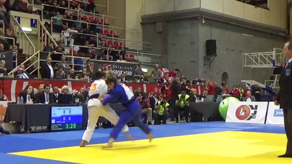 Finale National judo 2018 -48kg entre Anne-Sophie Jura (Frameries) et Loïs Petit (Top Niveau Tournai)