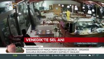 Venedik'te sel anı