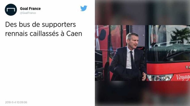 Stade Rennais. Trois bus de supporters endommagés après des jets de projectiles