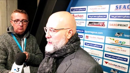 Luciano Basile satisfait après la victoire des Rapaces de Gap