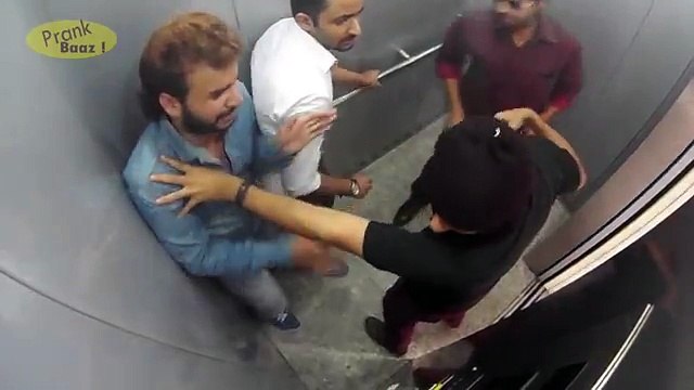 People Trapped With Killers In Lift - Caught On CCTV _ Pranks In India _ Prankba