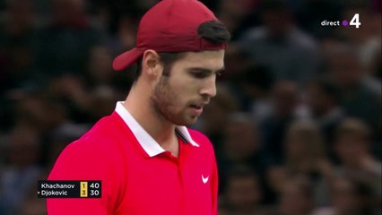 Masters 1000 Paris : les meilleurs points du premier set, remporté par Khachanov