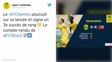 Ligue 1. Le FC Nantes torpille Guingamp à la Beaujoire