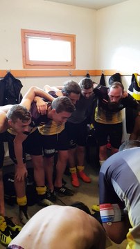 La joie des séniors après leurs victoire contre l'U.S Beziers