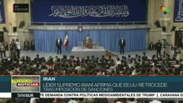 Ayatolá Alí Jamenei critica sanciones impuestas por EEUU a Irán
