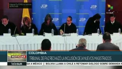 Colombia: Tribunal de Paz rechaza inclusión de 14 nuevos magistrados