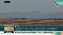 Irán anuncia producción de aviones militares de combate