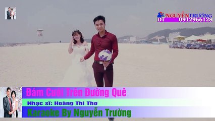 Karaoke Nhạc Sống   Đám Cưới Trên Đường Quê Remix Beat Cực Hay