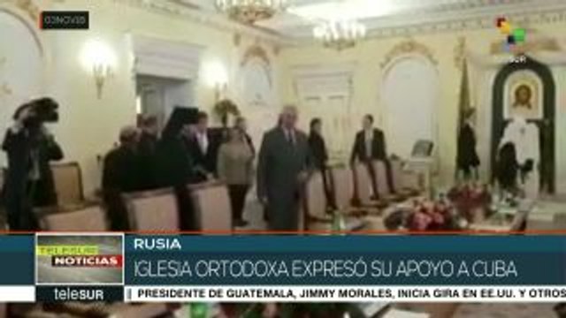 Rusia: Pdte. de Cuba se reúne con patriarca de la iglesia ortodoxa