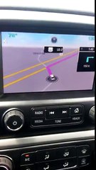Chevy MyLink gps navigation system being used. No OnStar