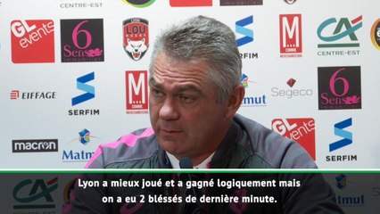 9e j. - Meyer : "La victoire du LOU est logique"