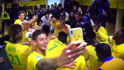 FC Nantes - EA Guingamp : la joie du vestiaire