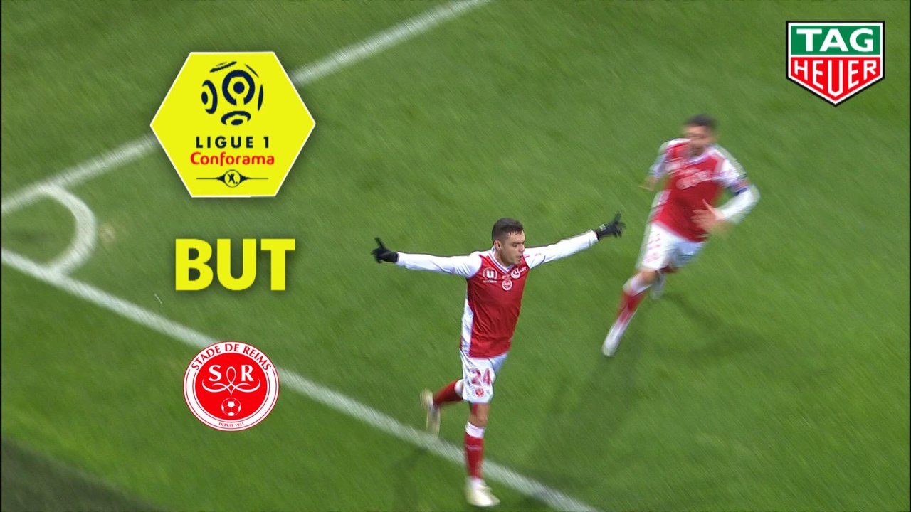 But Mathieu CAFARO (24ème) / Stade de Reims - AS Monaco - (1-0) - (REIMS-ASM) / 2018-19