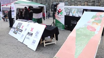 Hollanda'da Filistin Gösterisinde İsrail Taraftarından Provokasyon - Amsterdam