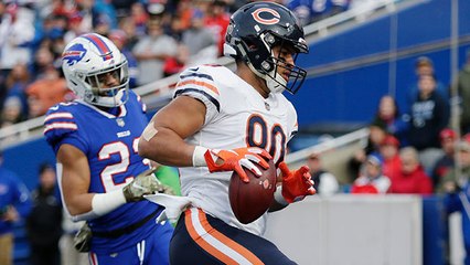 Trubisky zips the ball into Burton's hands for TD