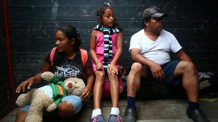 La caravana migratoria se reagrupa en Puebla para ir a Ciudad de México