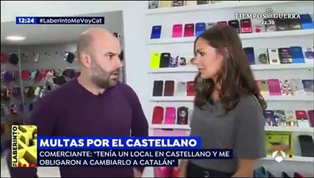 La Generalitat sigue multando a pequeños empresarios que utilizan el español para rotular sus negocios privados