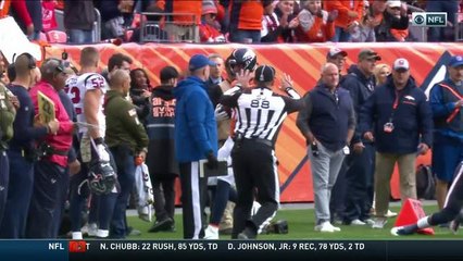 Heuerman unleashes epic stiff arm on 14-yard gain