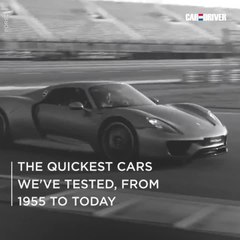 The Quickest Cars We’ve Tested, from 1955 to Today