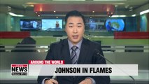Giant Boris Johnson effigy burns for UK bonfire night