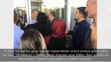 Yine aynı manzara kapıda kalanlar gözyaşlarına boğuldular
